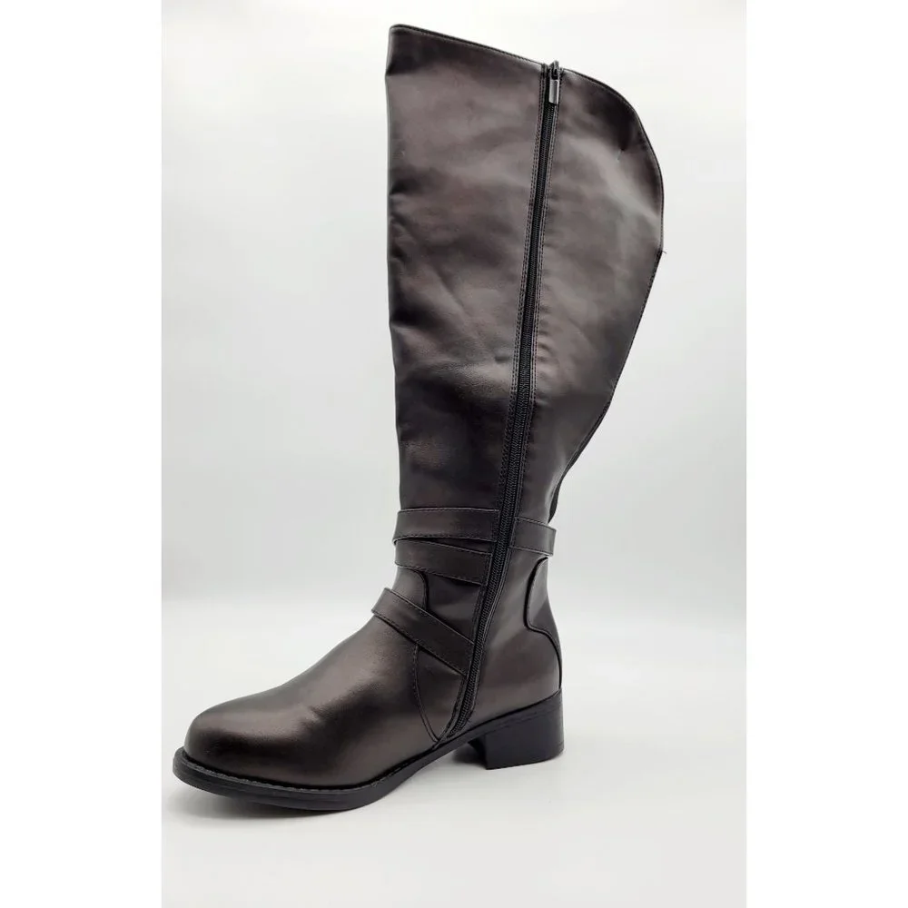 Torrid Metallic Purple Over The Knee Women's Boots Size 8W